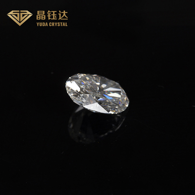 1.0 থেকে 2.0ct HPHT গিয়া ডায়মন্ড ল্যাব গ্রোথ হোয়াইট ওভাল আকৃতি লসফ্যান্সি কাট