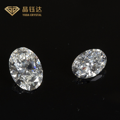 1.0 থেকে 2.0ct HPHT গিয়া ডায়মন্ড ল্যাব গ্রোথ হোয়াইট ওভাল আকৃতি লসফ্যান্সি কাট